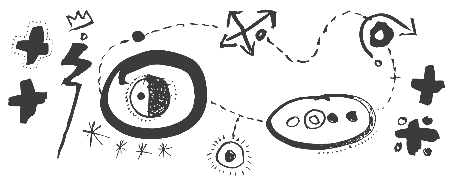 a cosmogram that shows the way forward to good things